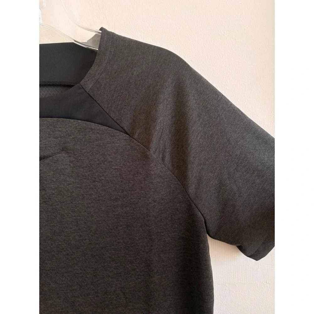 Nike Dri-FIT Mens Gray Raglan Performance Training Gym Shirt Large L